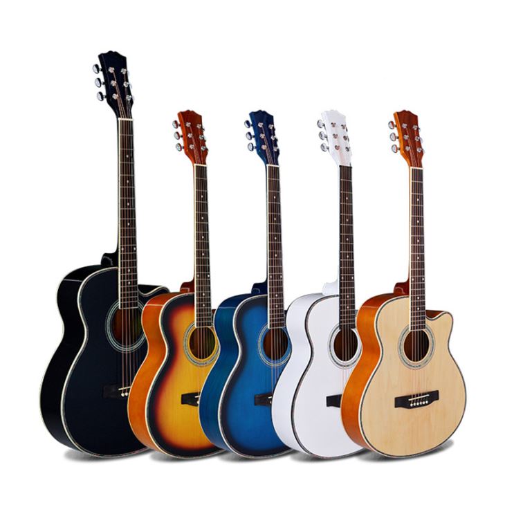 40-inç siyah odun başlangıç Akustik guitar21154531239 40-inch-black-wood-beginner-acoustic-guitar21154531239